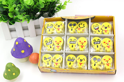 溫州信真文具 廠家直銷(xiāo)韓版可愛(ài)卡通表情橡皮擦，打造小學(xué)生文具禮品批發(fā)新選擇